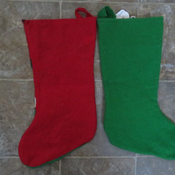 Pair PET Xmas Stockings 16.5" x 10" (213V) - Picture 4 of 4